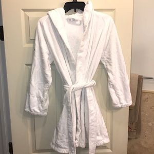 Lacoste White Cotton Bath Robe